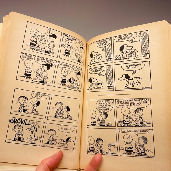 VGVUC Book: "Snoopy," Peanuts Book, Charles M. Schulz, Hardback, 1958 - Picture 7 of 8